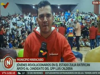 Juventud zuliana ratifica su respaldo con el candidato del GPP Luis Caldera