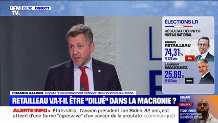 Présidence LR: pour Franck Allisio (RN), "il n'y a pas la droite qui est de retour, il y a la macronie qui essaie de survivre"