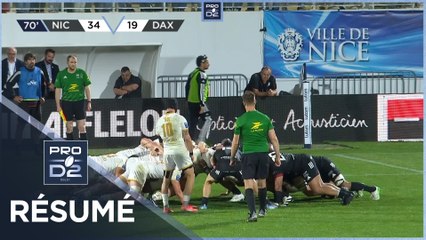 PRO D2 Saison 2024-2025 J30 - Résumé Stade Niçois - US Dax
