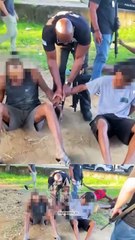 Vídeo mostra suspeitos queimando 700kg de cabos e peças metálicas furtados de empresas de energia