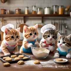 cats are baking cookies🍪🍪🍪
