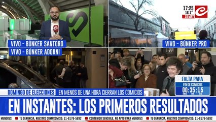 Elecciones 2025: Adorni, Karina y los padres de Milei en el Bunker