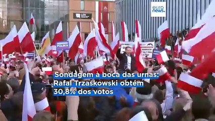 Sondagens à boca das urnas: Trzaskowski vence primeira volta das eleições presidenciais polacas