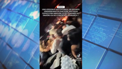 Superlotação no show de Henrique e Juliano na Expoingá gera revolta do público