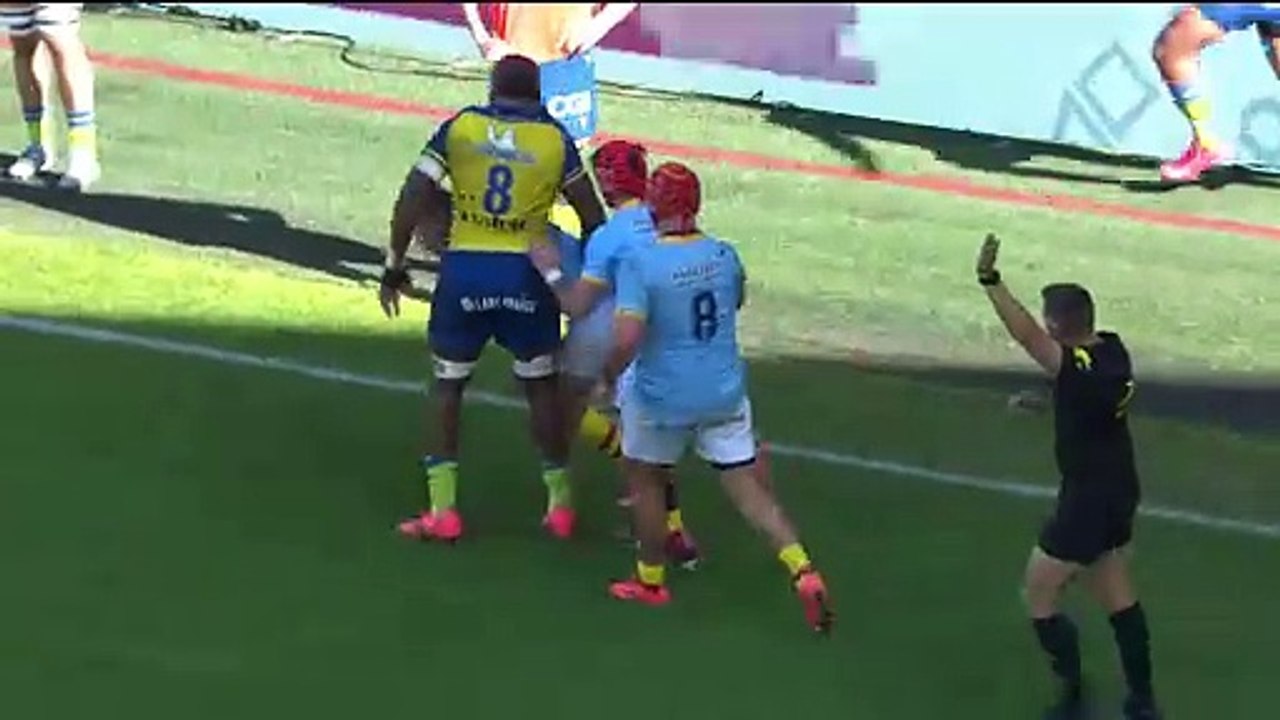 TOP 14 - Essai de Lucas DUBOIS (USAP) - ASM Clermont - USA Perpignan