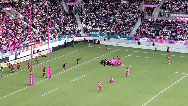 TOP 14 - Essai de Moses ALO-EMILE (SFP) - Stade Français Paris - LOU Rugby