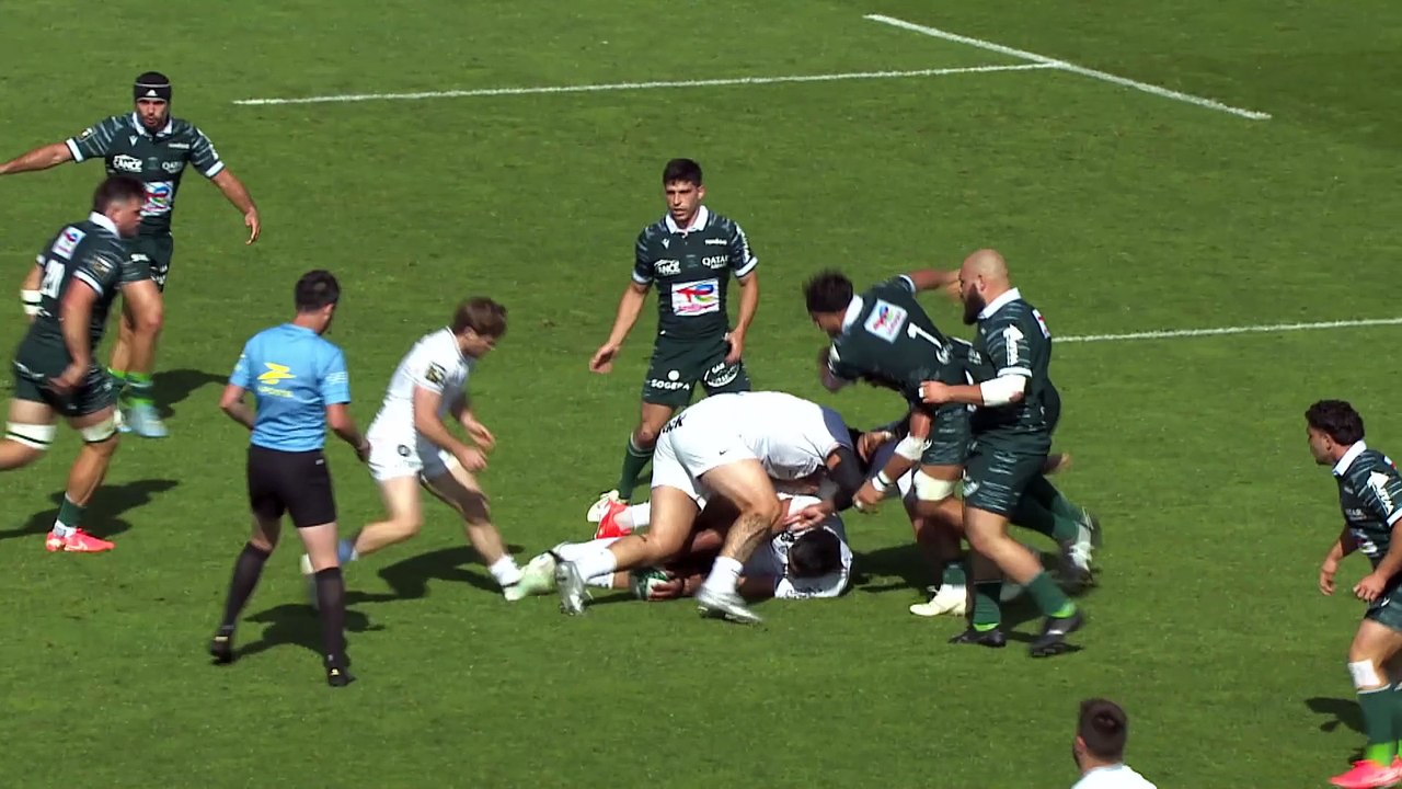 TOP 14 - Essai de Melvyn JAMINET (RCT) - Section Paloise - RC Toulon