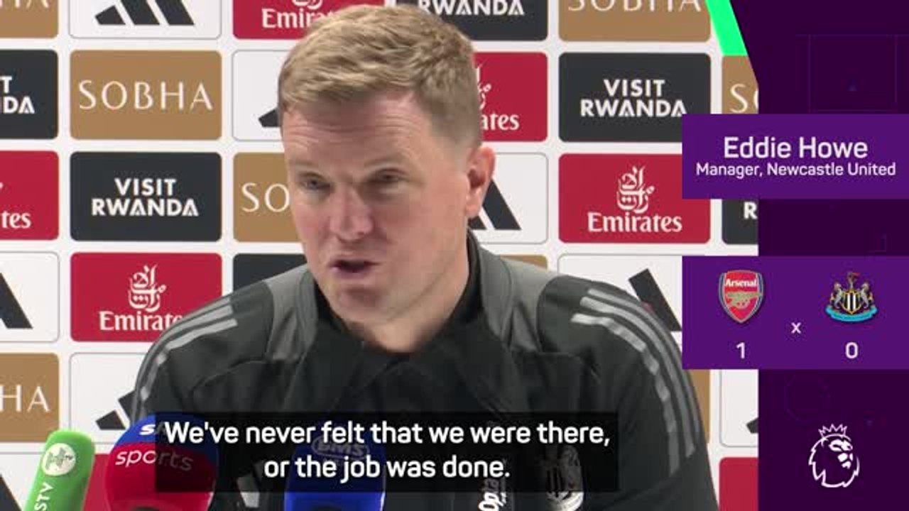 Howe calls for 'one more big effort' as Newcastle's UCL hopes take hit