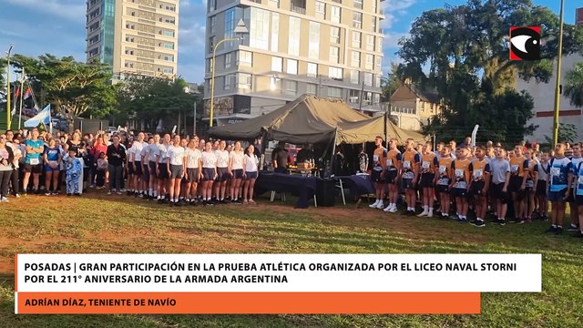 Posadas | Gran participación en la prueba atlética organizada por el Liceo Naval Storni por el 211° aniversario de la Armada Argentina