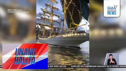 2, patay matapos tumama sa Brooklyn Bridge ang bahagi ng isang barko ng Mexico; 22, sugatan | Unang Balita