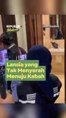 Lansia yang tak Menyerah Menuju Kabah