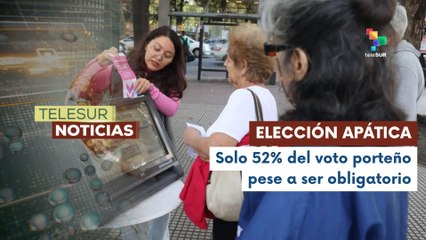 Baja participación en elecciones de Buenos Aires