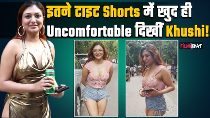 Khushi Mukherjee video:Actress Tight Outfit पहन हुई Spot,चलना हुआ मुश्किल तो लोगों ने उड़ाई धज्जियां