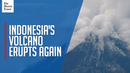 Indonesia's Mount Lewotobi Laki-Laki erupts again, spewing ash high into air
