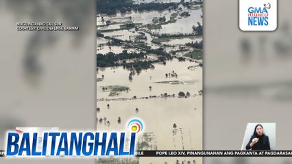Truck, tumirik sa baha sa Brgy. Basag; mga sakay, nasagip | Balitanghali