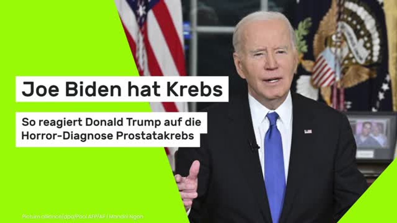 Joe Biden hat Krebs: So reagiert Donald Trump auf die Horror-Diagnose Prostatakrebs