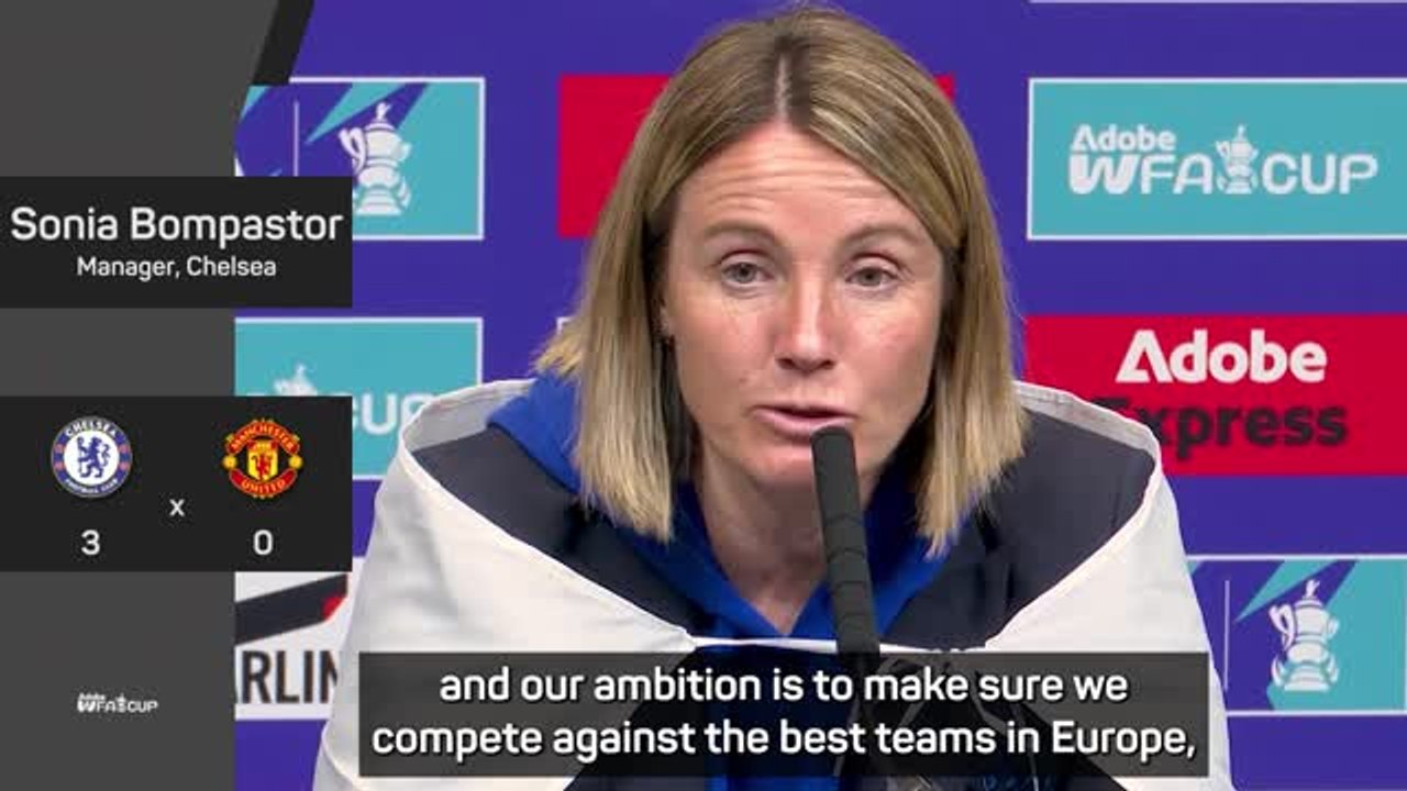 Bompastor wants more from Chelsea despite dominant domestic treble