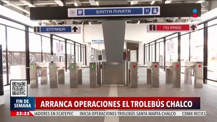 Entra en funcionamiento el Trolebús Chalco-Santa Martha
