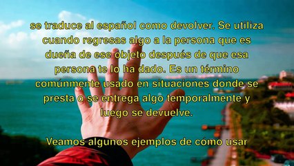 Phrasal Verbs - Hand Back