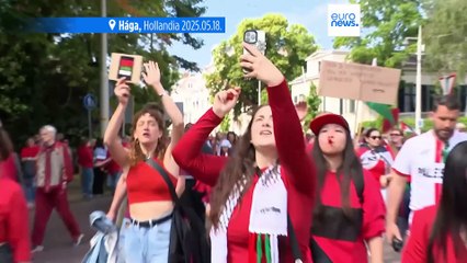 Több tízezren tüntettek Gáza miatt Hágában