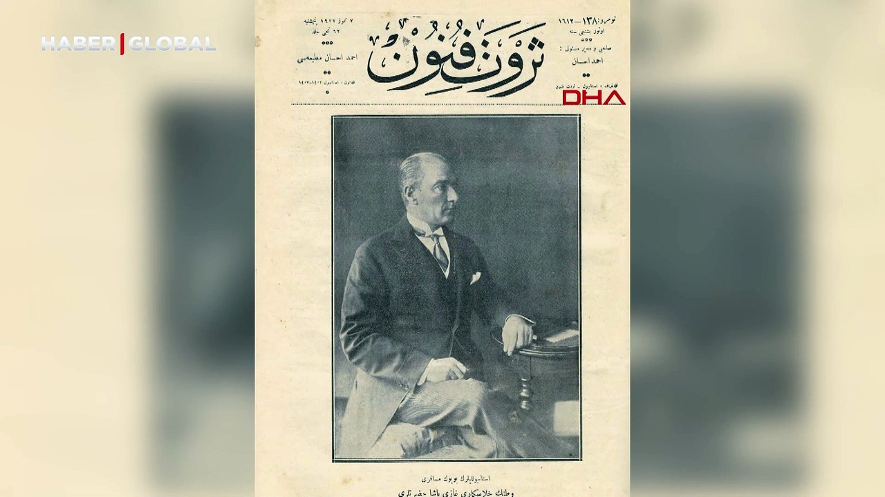 Videosu ortaya çıktı: İşte Atatürk'ün stüdyo fotoğraf çekiminden çok özel görüntüler