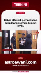 Nahas FRU: Bebas 20 minit, pemandu lori batu ditahan semula kes curi lembu