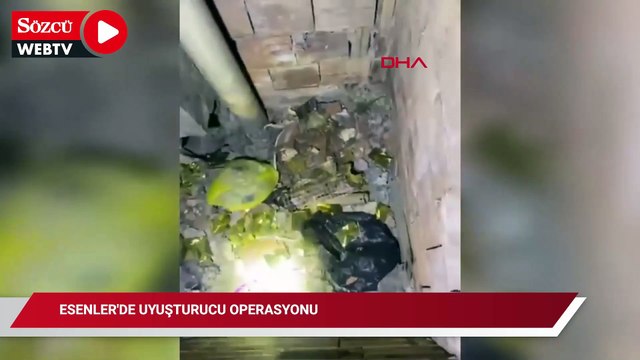 Esenler'de uyuşturucu operasyonu: Şüphelinin annesi oğlunu korumak için kendini siper etti