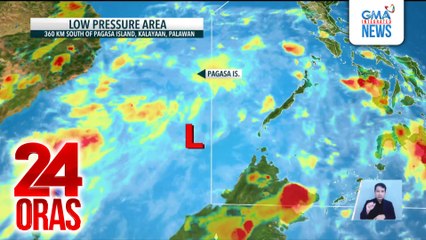 Nakalabas na sa Philippine Area of Responsibility ang namataang low pressure area kahapon | 24 Oras