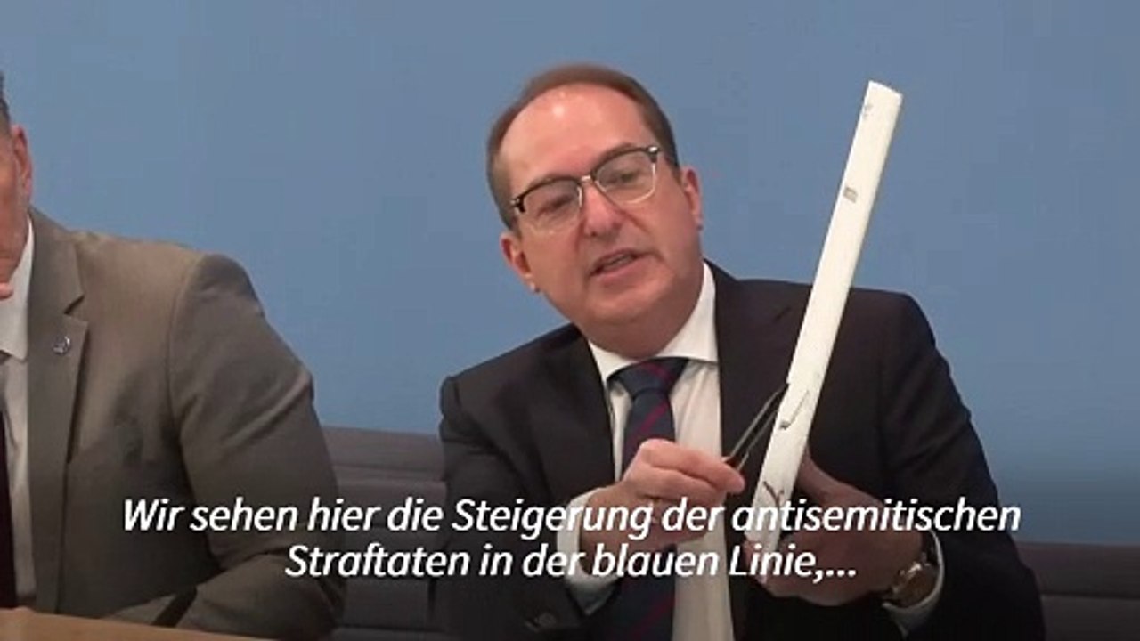 Dobrindt besorgt über Zunahme antisemitischer Straftaten