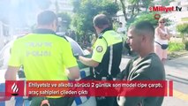 Ehliyetsiz ve alkollü sürücü çarpınca deliye döndüler