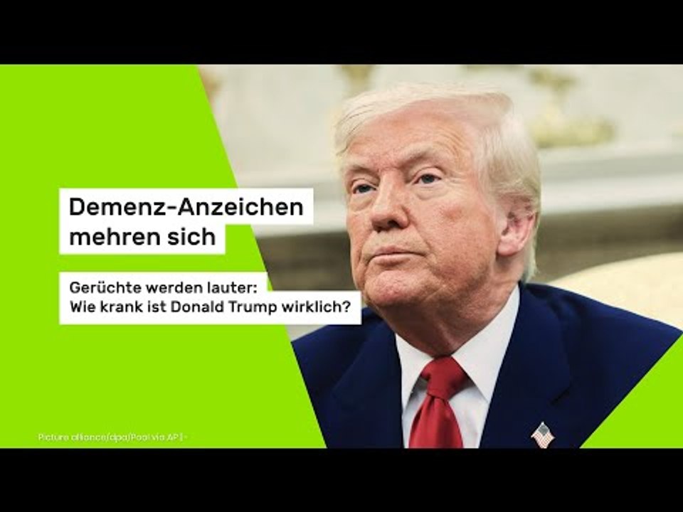 Demenz-Anzeichen mehren sich: Gerüchte werden lauter: Wie krank ist Donald Trump wirklich?