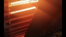 565mm 208v 1500w Halogen Quartz Heating Tube IR Heat Lamps for Screen Printing Machine