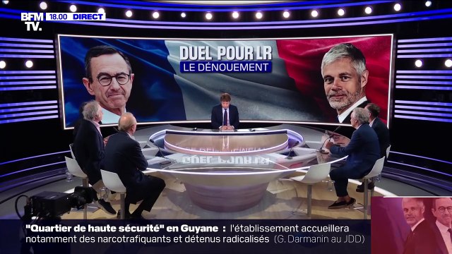 Benjamin Duhamel présente l'édition spéciale autour de l'élection du président des Républicains, ce dimanche 18 mai 2025 sur BFMTV.