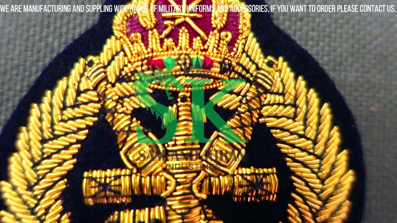 Hand Made Custom Badges, Hand Made Bullion Wire Embroidered Wings Badges