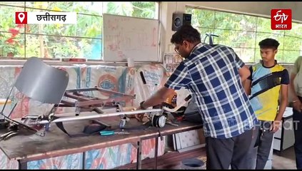 कांकेर के किसान धांसू जुगाड़ देखा, कम पैसों में बना दी फसल काटने की अनोखी मशीन