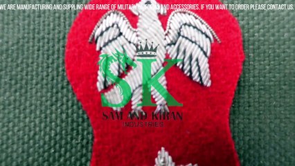 Hand Embroidery Badges, Bullion Military Cap Badge Supplier, Pakistan Cap Badge Supplier