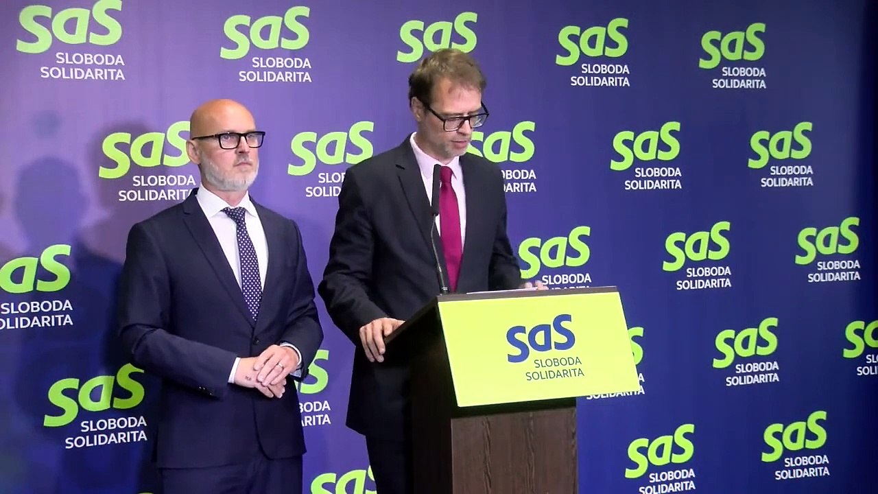 ZÁZNAM: SaS: Ak Šaško nesúhlasí s postojom vlády k pandemickej dohode, má podať demisiu