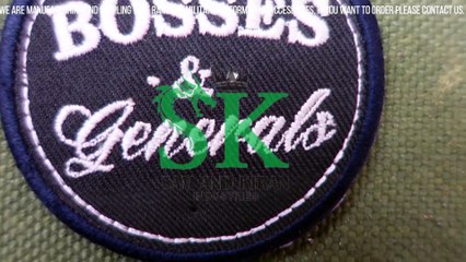 Boss embroidered patch, Embroidered Woven Badge Iron-On School Uniform Patch