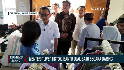Viral! Menteri Abdul Kadir Live TikTok Jual Baju UMKM Milik Eks Pekerja Migran di Cirebon