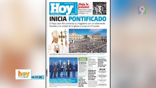 Titulares prensa dominicana lunes 19 de mayo 2025 | Hoy Mismo