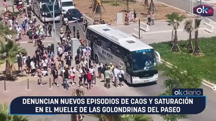 Denuncian nuevos episodios de caos y saturación en el Muelle de las Golondrinas del Paseo Marítimo