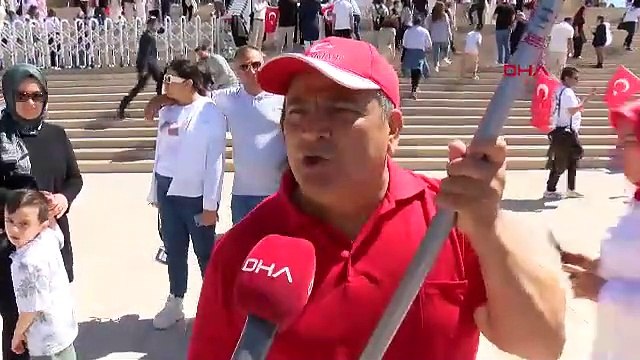 Millet Ata'sına koştu! Anıtkabir'de 19 Mayıs coşkusu