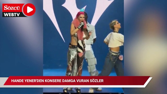 Hande Yener'den konsere damga vuran sözler