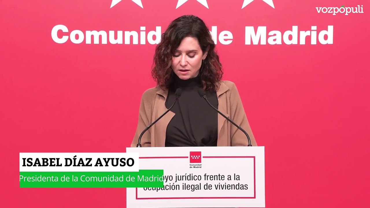 Ayuso sobre la Ley de Vivienda: "Cuando se llevan a cabo políticas bolivarianas sin ley se pierden décadas de avances"