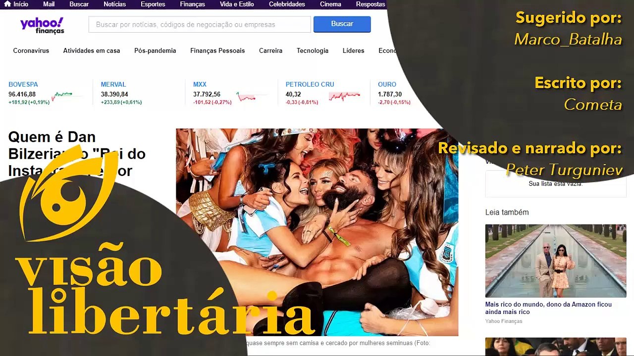 Dan Bilzerian foi cancelado pelas feministas brasileiras | Visão Libertária - 03/07/20 | ANCAPSU