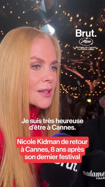 Nicole Kidman de retour à Cannes.