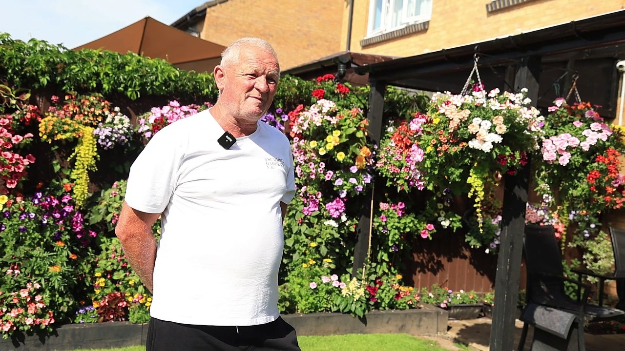 'I planted over 200 hanging baskets' - inside Bristol's most colourful garden