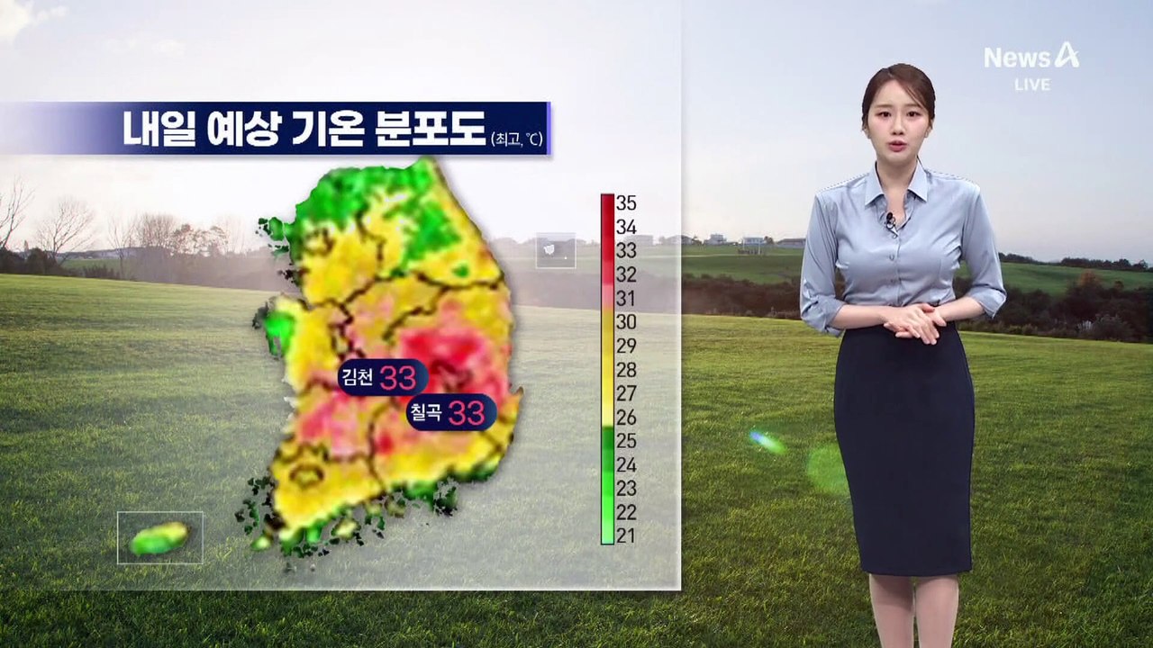 [날씨]충청 이남 30도 웃도는 여름 더위