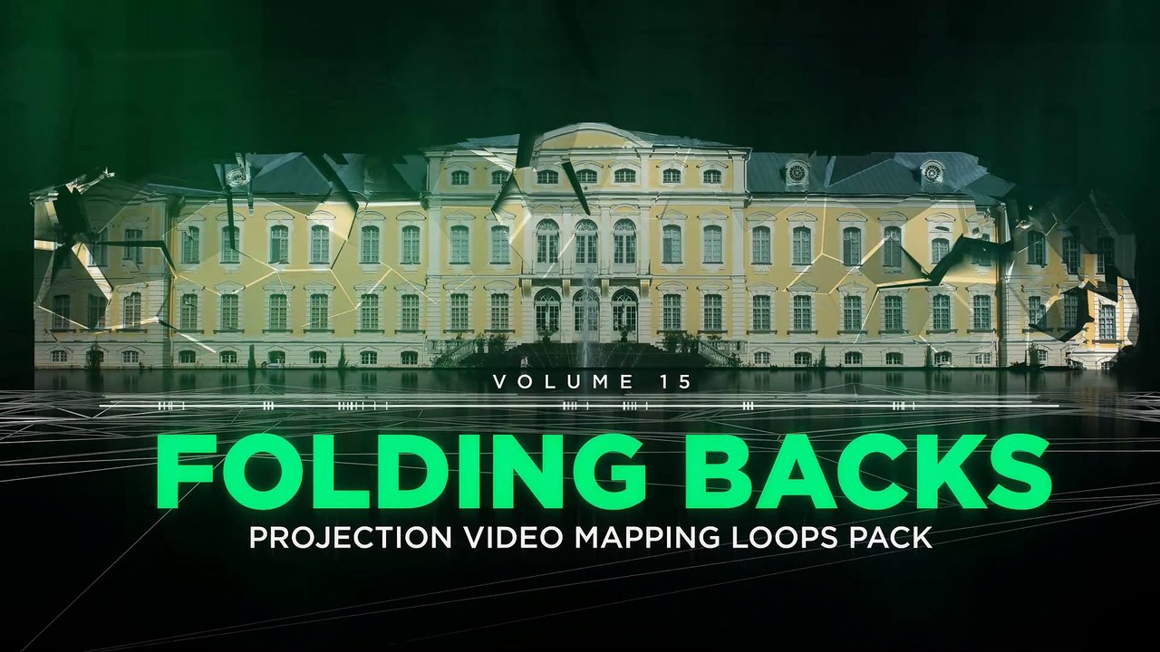 Folding Backs - Projection Video Mapping Loops Pack
