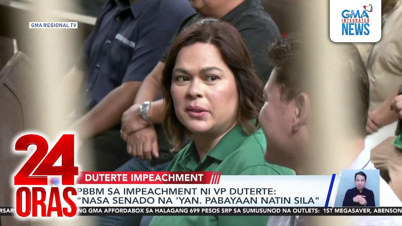 Pahayag ng bise na gusto niya ng "bloodbath" sa kaniyang impeachment trial, inalmahan ng Palasyo | 24 Oras